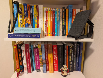 A picture of my real bookshelf